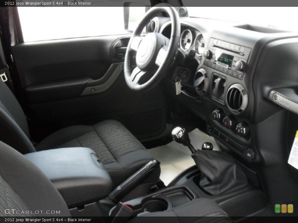 Black Interior Photo for the 2012 Jeep Wrangler Sport S 4x4 #54034775