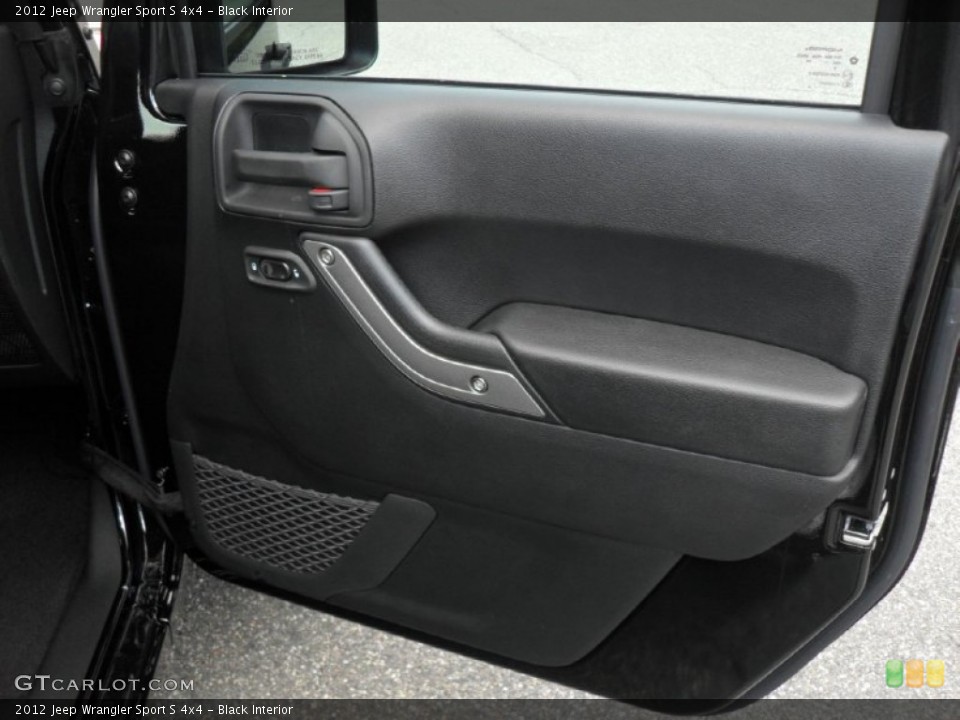 Black Interior Door Panel for the 2012 Jeep Wrangler Sport S 4x4 #54034784