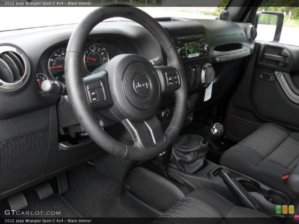 Black Interior Photo for the 2012 Jeep Wrangler Sport S 4x4 #54034817