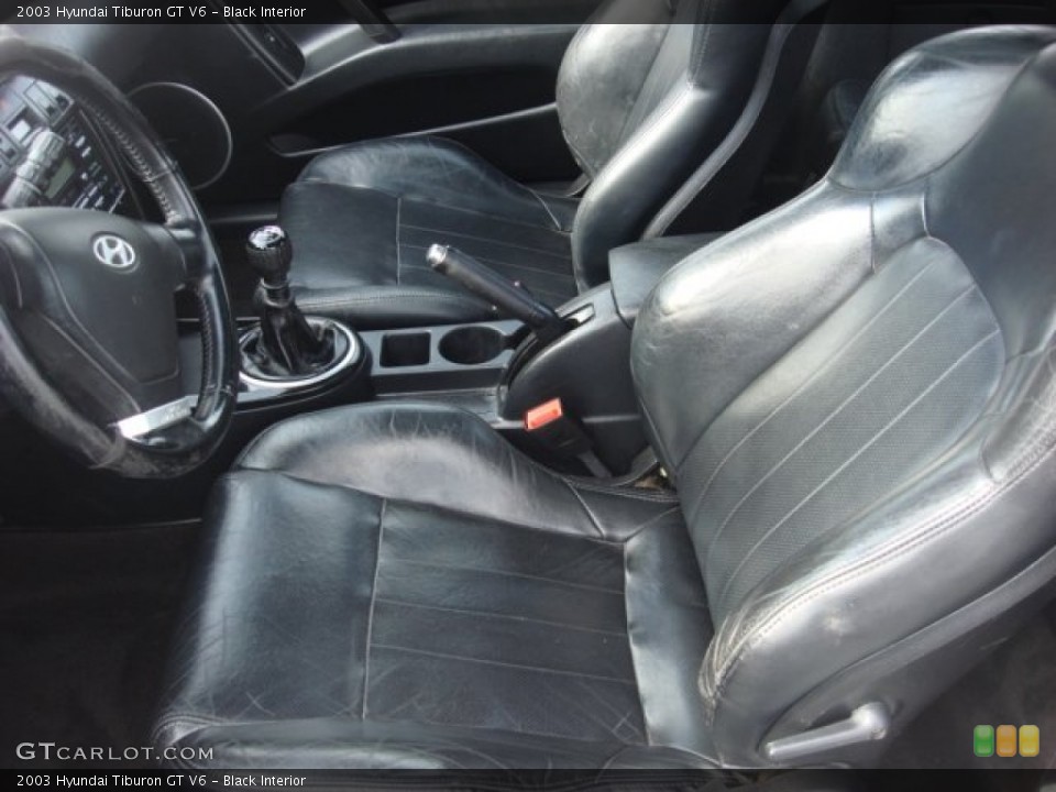 Black Interior Photo for the 2003 Hyundai Tiburon GT V6 #54034868