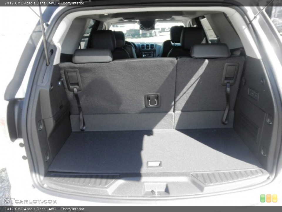 Ebony Interior Trunk for the 2012 GMC Acadia Denali AWD #54040511