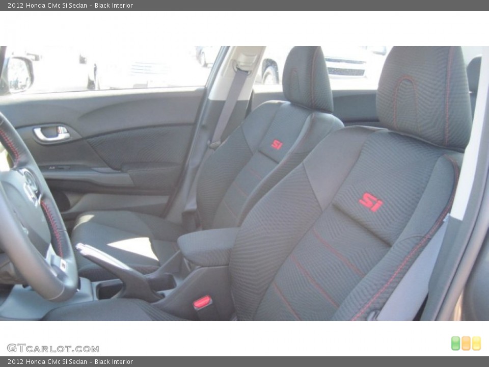 Black Interior Photo for the 2012 Honda Civic Si Sedan #54040628