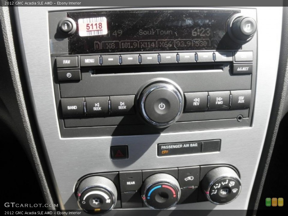 Ebony Interior Audio System for the 2012 GMC Acadia SLE AWD #54040634
