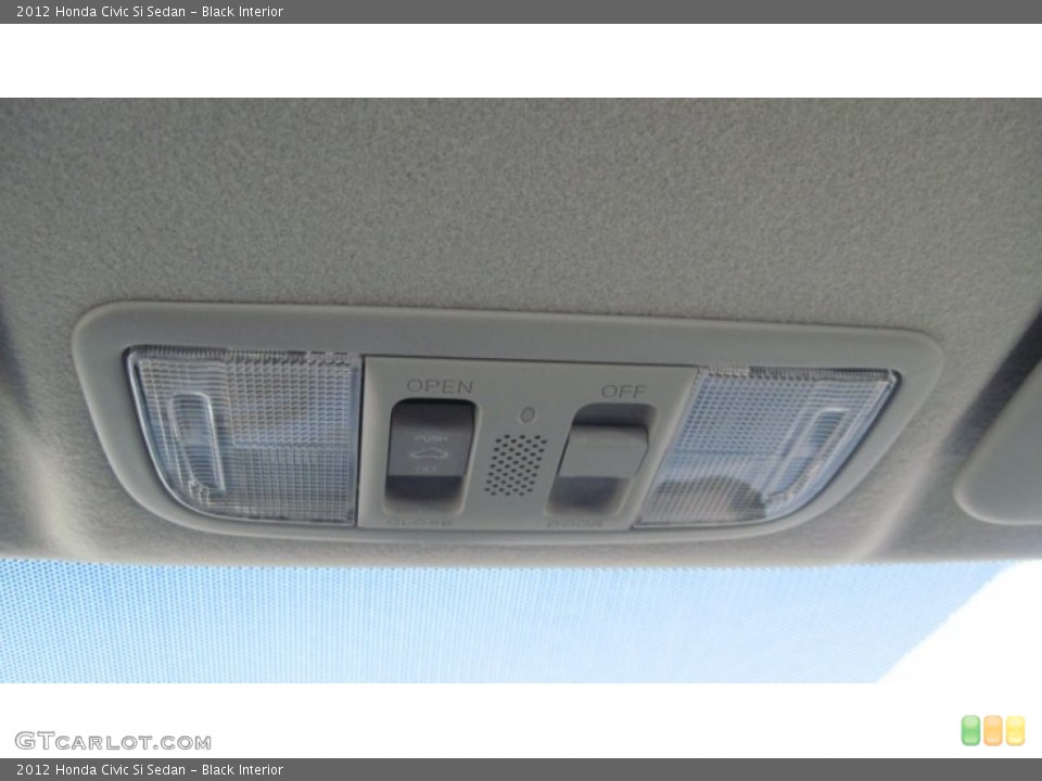 Black Interior Controls for the 2012 Honda Civic Si Sedan #54040730