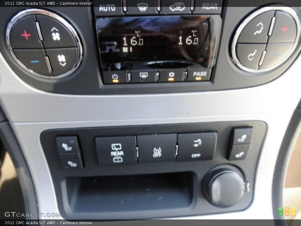 Cashmere Interior Controls for the 2012 GMC Acadia SLT AWD #54040841