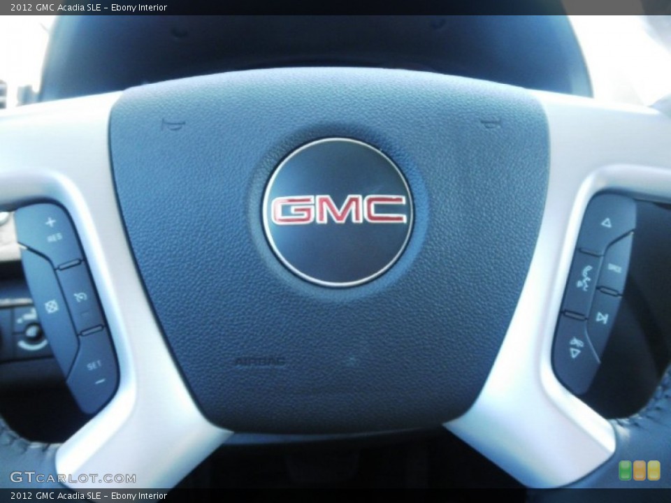 Ebony Interior Controls for the 2012 GMC Acadia SLE #54041078