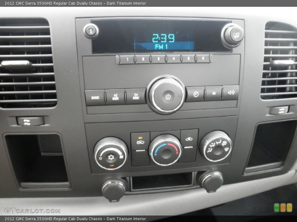 Dark Titanium Interior Controls for the 2012 GMC Sierra 3500HD Regular Cab Dually Chassis #54042092