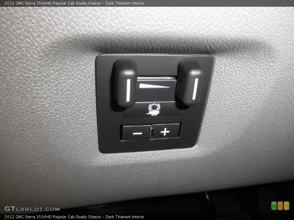 Dark Titanium Interior Controls for the 2012 GMC Sierra 3500HD Regular Cab Dually Chassis #54042113