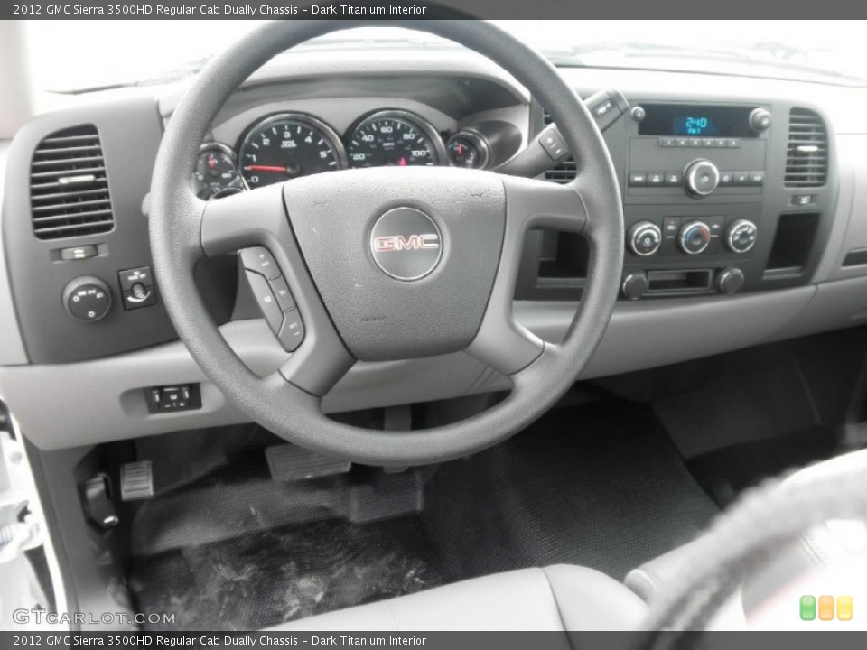 Dark Titanium Interior Dashboard for the 2012 GMC Sierra 3500HD Regular Cab Dually Chassis #54042122