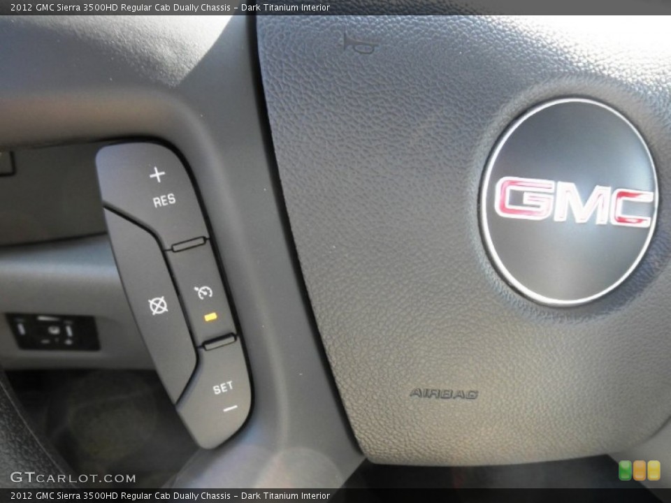 Dark Titanium Interior Controls for the 2012 GMC Sierra 3500HD Regular Cab Dually Chassis #54043184