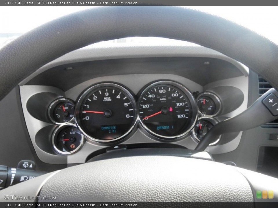 Dark Titanium Interior Gauges for the 2012 GMC Sierra 3500HD Regular Cab Dually Chassis #54043193