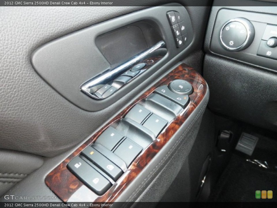 Ebony Interior Controls for the 2012 GMC Sierra 2500HD Denali Crew Cab 4x4 #54043364