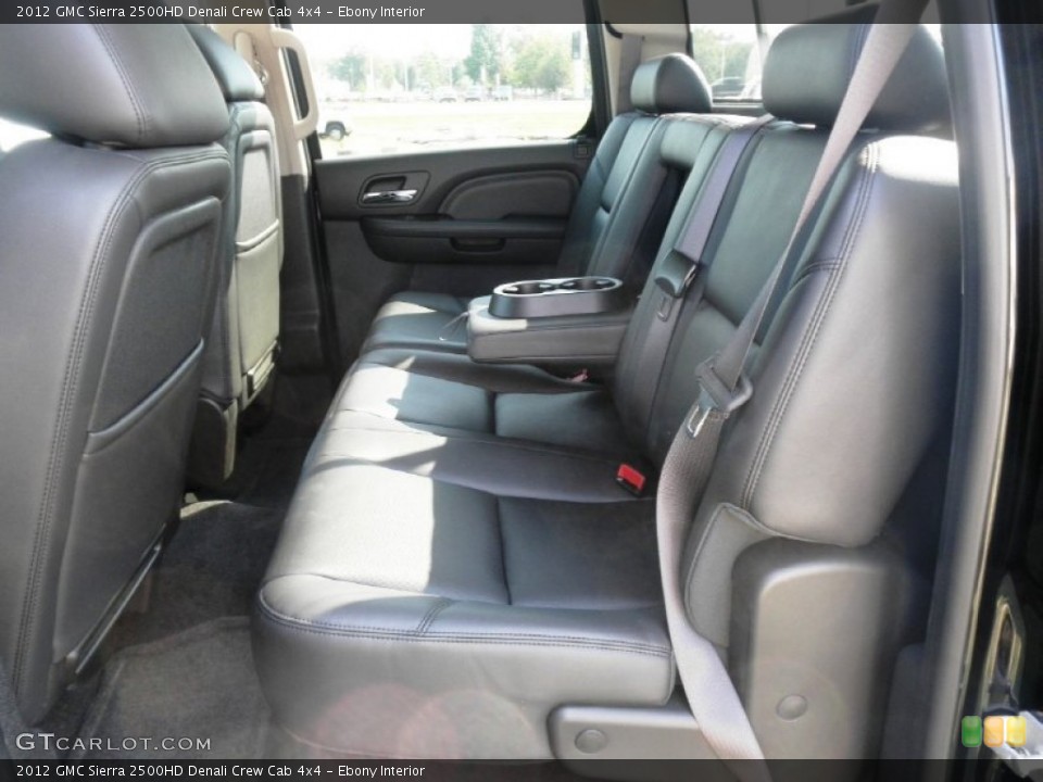 Ebony Interior Photo for the 2012 GMC Sierra 2500HD Denali Crew Cab 4x4 #54043439