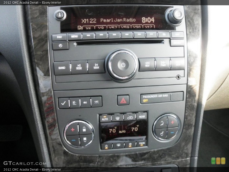 Ebony Interior Audio System for the 2012 GMC Acadia Denali #54044078
