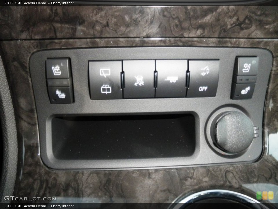 Ebony Interior Controls for the 2012 GMC Acadia Denali #54044087