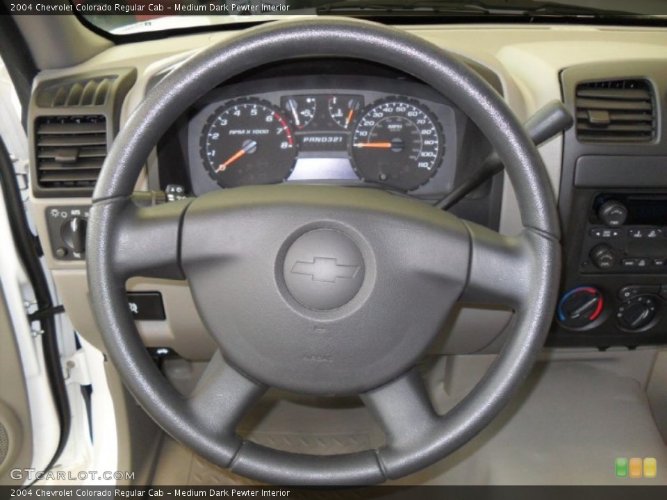 Medium Dark Pewter Interior Steering Wheel for the 2004 Chevrolet Colorado Regular Cab #54045118