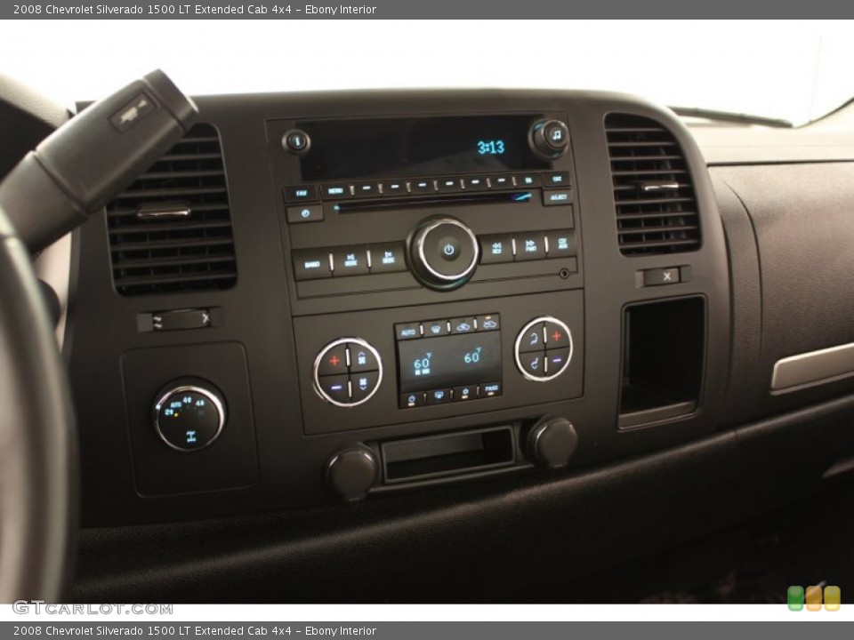 Ebony Interior Controls for the 2008 Chevrolet Silverado 1500 LT Extended Cab 4x4 #54046766