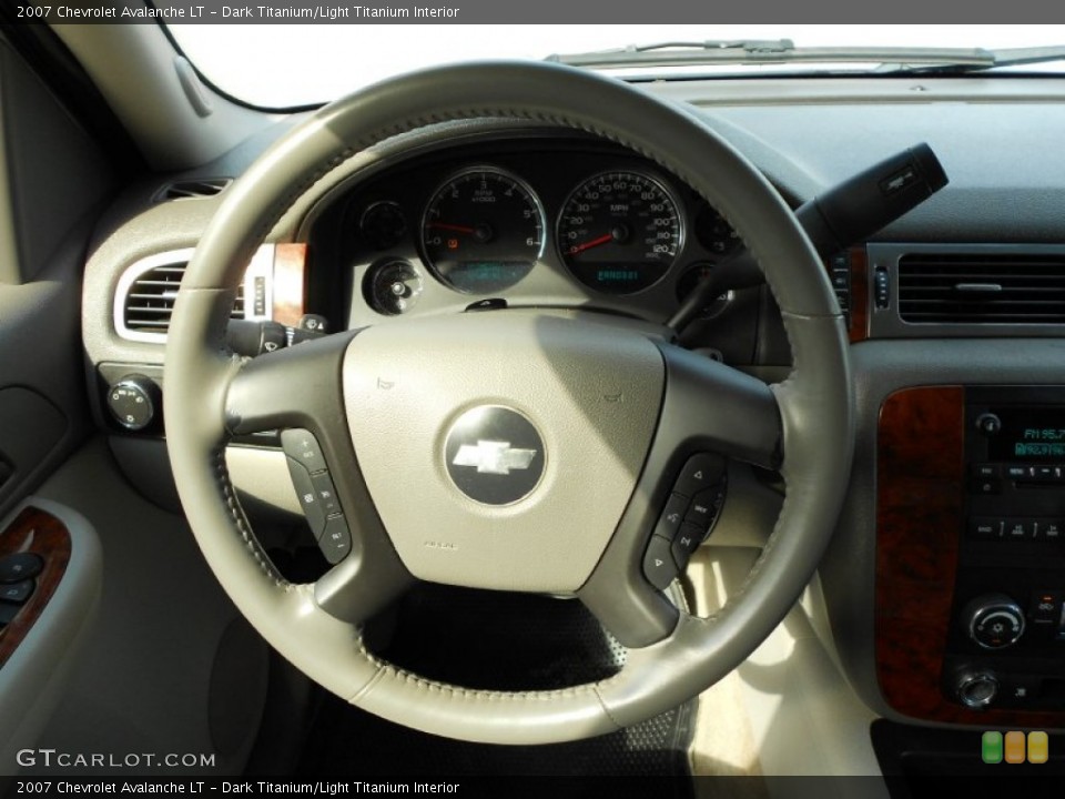 Dark Titanium/Light Titanium Interior Steering Wheel for the 2007 Chevrolet Avalanche LT #54048062