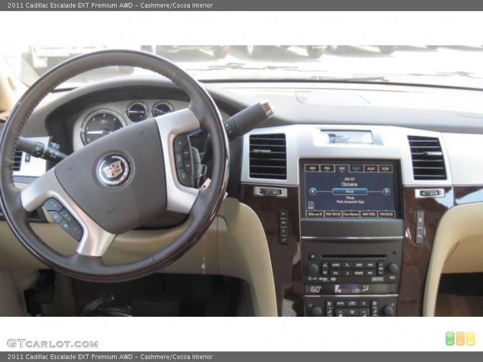 Cashmere/Cocoa Interior Dashboard for the 2011 Cadillac Escalade EXT Premium AWD #54049225