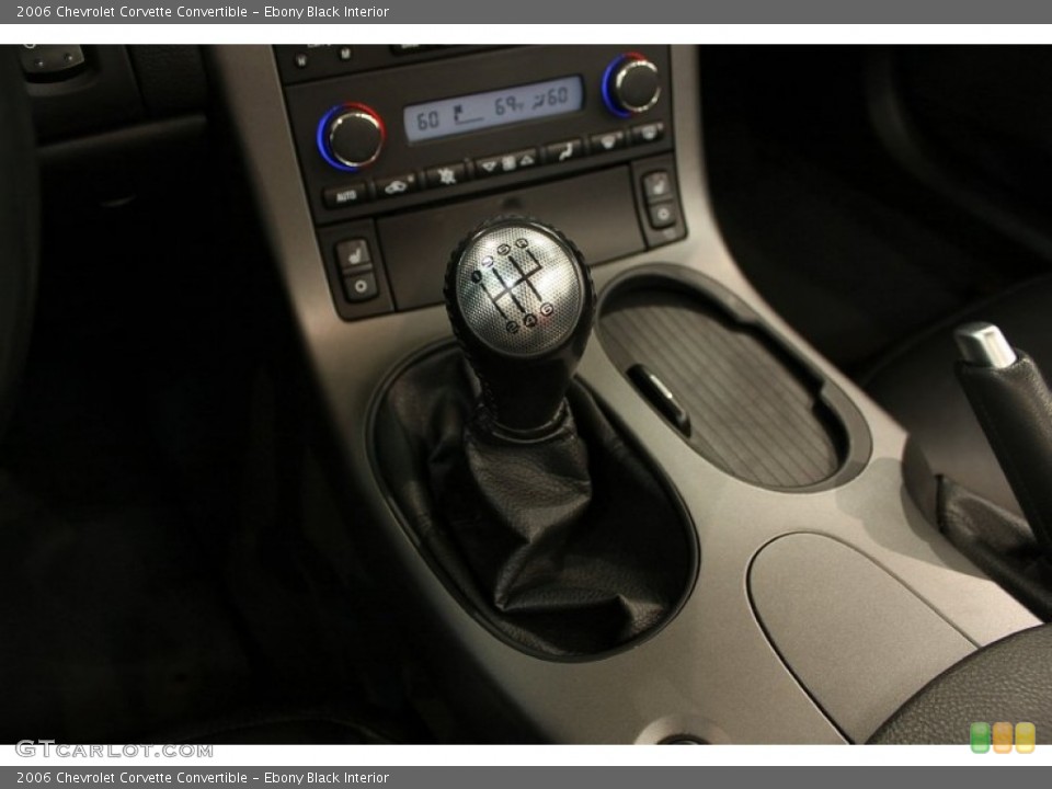 Ebony Black Interior Transmission for the 2006 Chevrolet Corvette Convertible #54049745