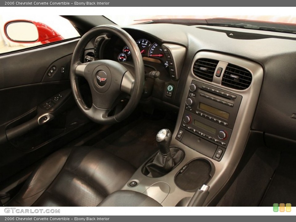 Ebony Black Interior Dashboard for the 2006 Chevrolet Corvette Convertible #54049751