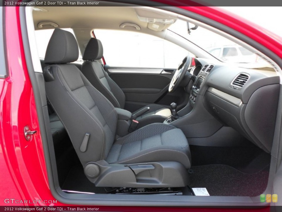 Titan Black Interior Photo for the 2012 Volkswagen Golf 2 Door TDI #54049946