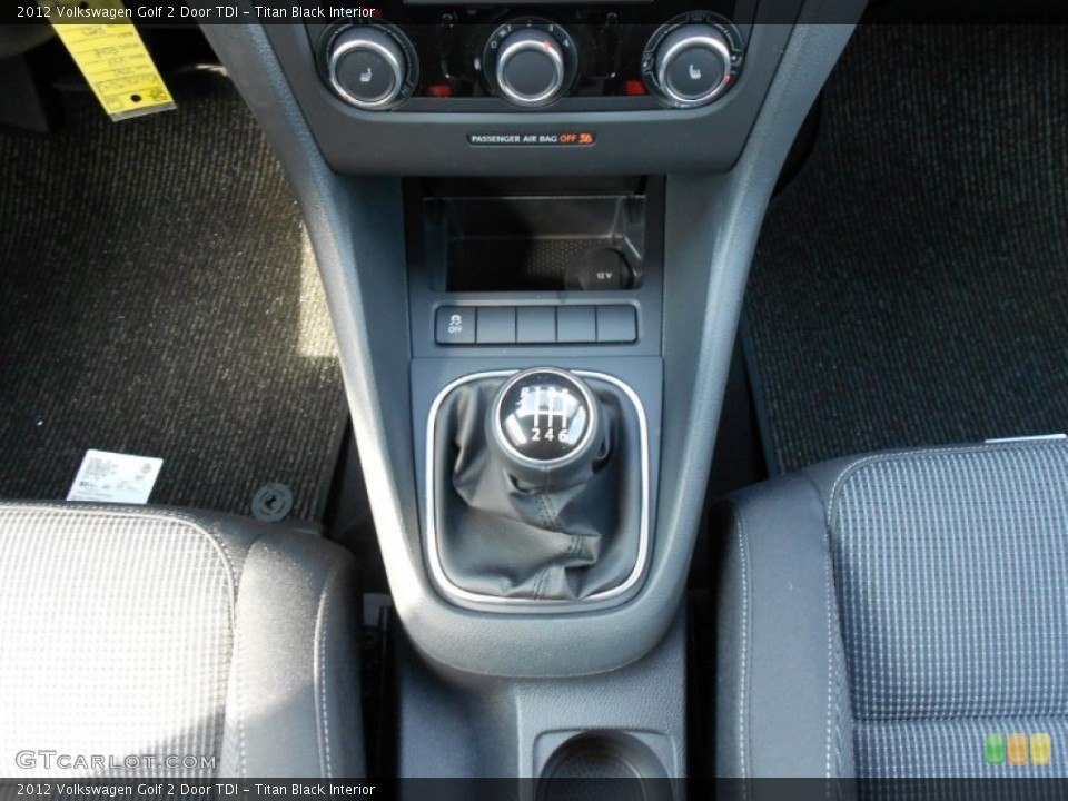 Titan Black Interior Transmission for the 2012 Volkswagen Golf 2 Door TDI #54049994