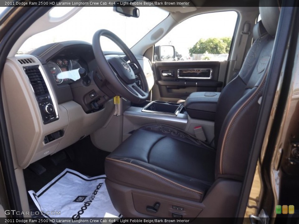 Light Pebble Beige/Bark Brown Interior Photo for the 2011 Dodge Ram 2500 HD Laramie Longhorn Crew Cab 4x4 #54052301