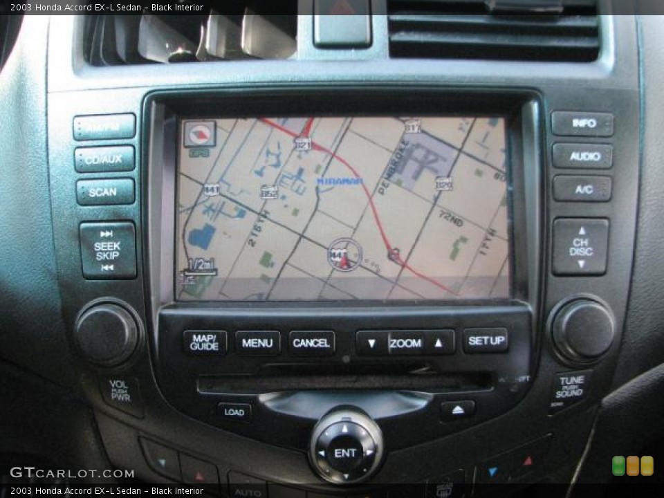 Black Interior Navigation for the 2003 Honda Accord EX-L Sedan #54055512
