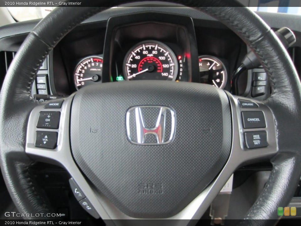 Gray Interior Steering Wheel for the 2010 Honda Ridgeline RTL #54056567