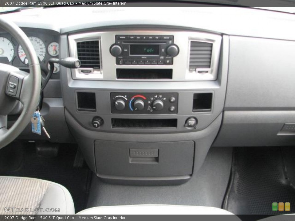 Medium Slate Gray Interior Controls for the 2007 Dodge Ram 1500 SLT Quad Cab #54057719