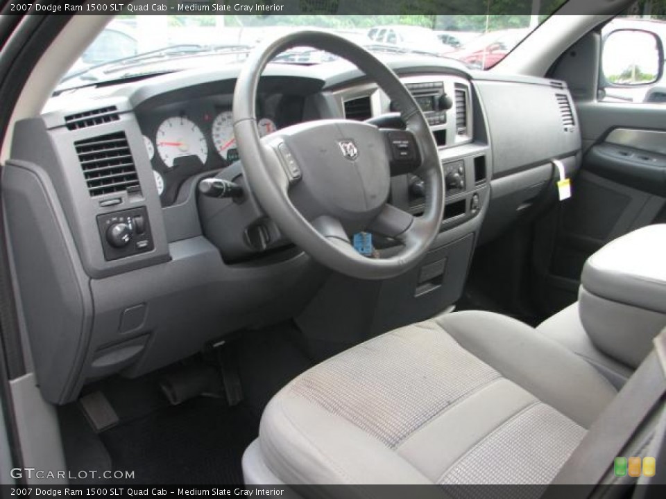 Medium Slate Gray Interior Prime Interior for the 2007 Dodge Ram 1500 SLT Quad Cab #54057737