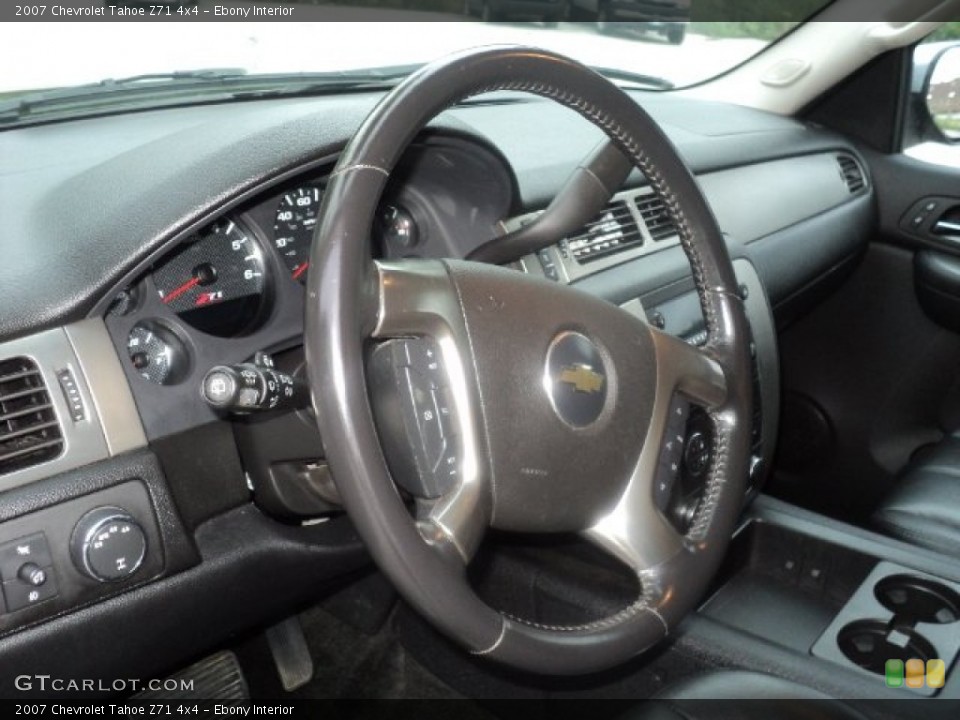 Ebony Interior Steering Wheel for the 2007 Chevrolet Tahoe Z71 4x4 #54058486