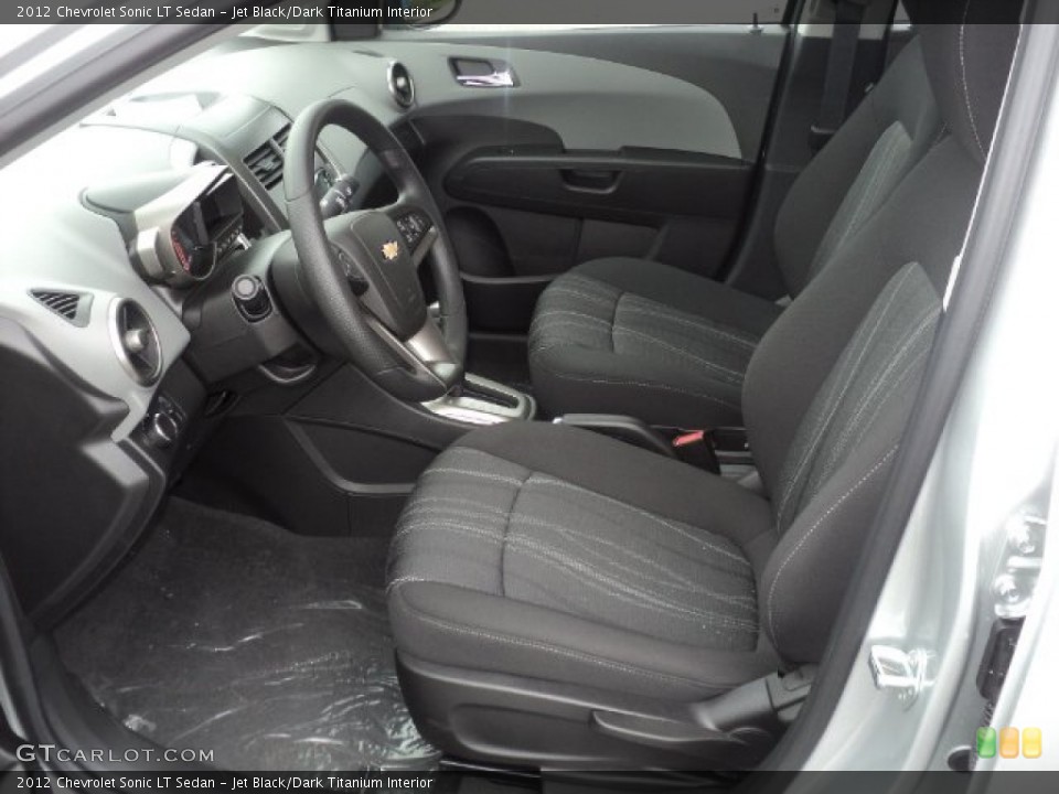 Jet Black/Dark Titanium Interior Photo for the 2012 Chevrolet Sonic LT Sedan #54058920