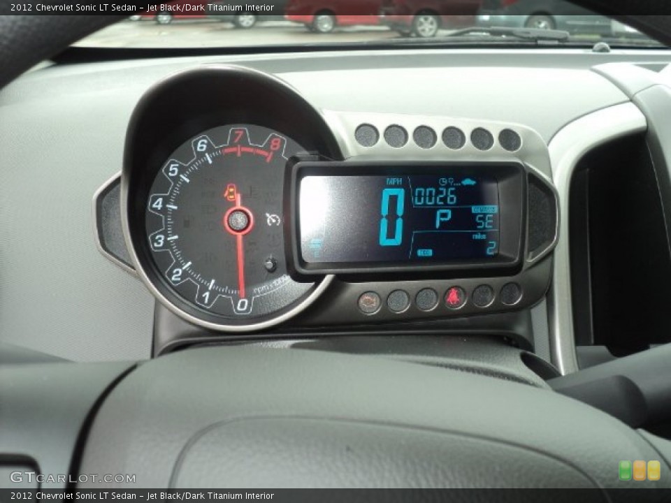 Jet Black/Dark Titanium Interior Gauges for the 2012 Chevrolet Sonic LT Sedan #54058958