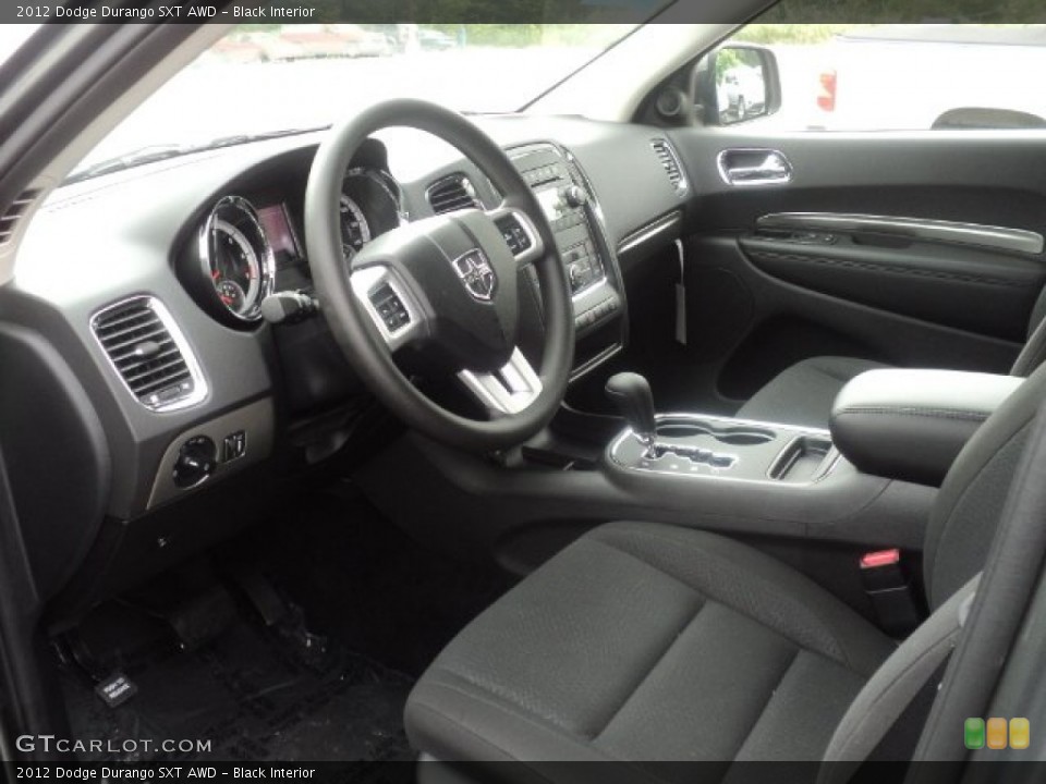 Black Interior Prime Interior for the 2012 Dodge Durango SXT AWD #54059660