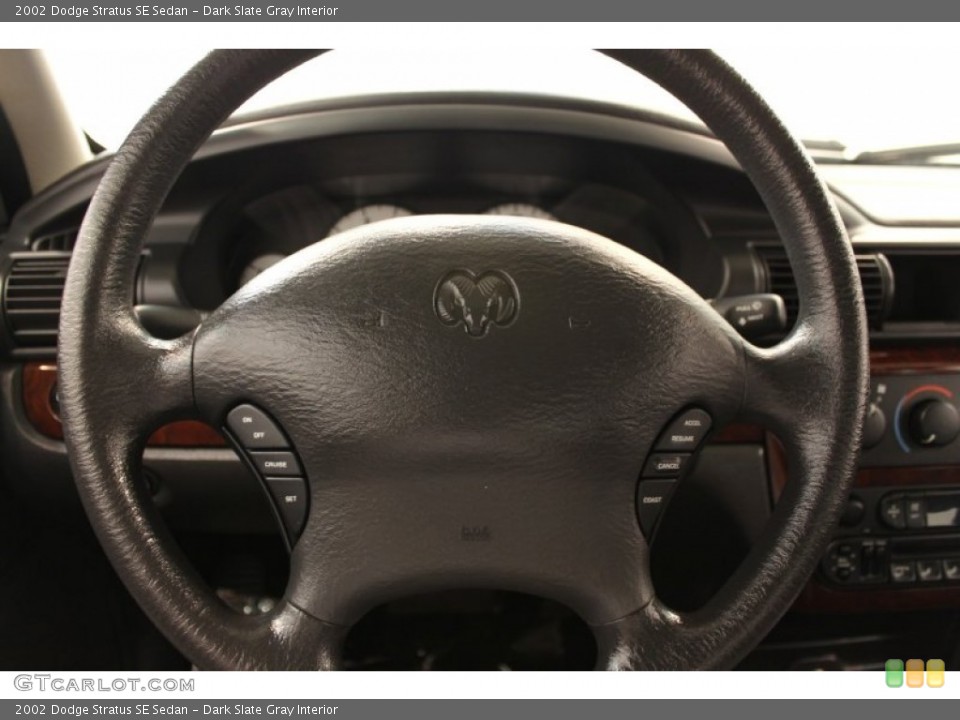 Dark Slate Gray Interior Steering Wheel for the 2002 Dodge Stratus SE Sedan #54061229