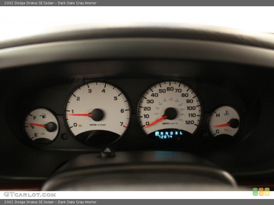 Dark Slate Gray Interior Gauges for the 2002 Dodge Stratus SE Sedan #54061238