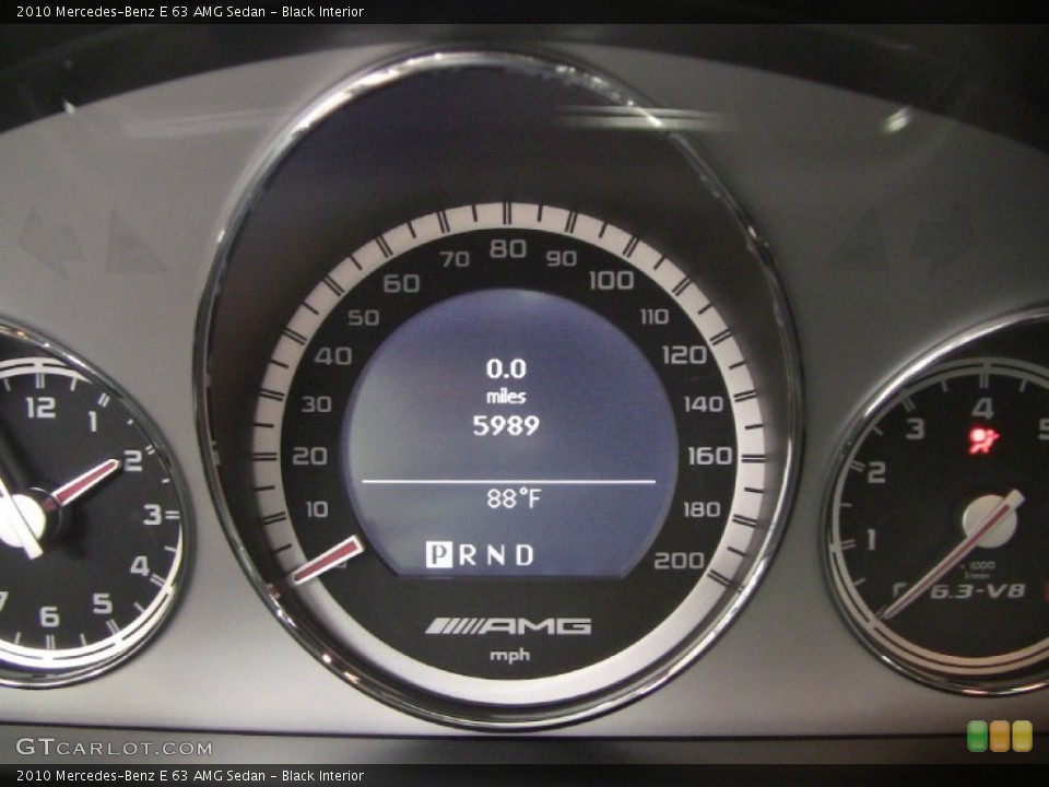 Black Interior Gauges for the 2010 Mercedes-Benz E 63 AMG Sedan #54065555