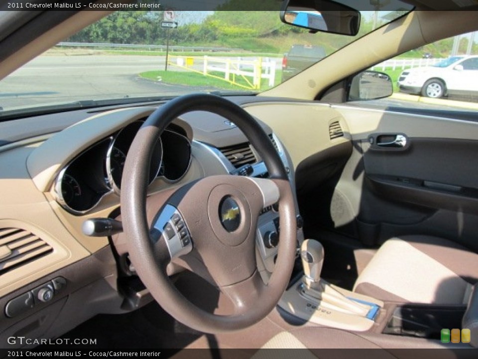 Cocoa/Cashmere Interior Steering Wheel for the 2011 Chevrolet Malibu LS #54069051