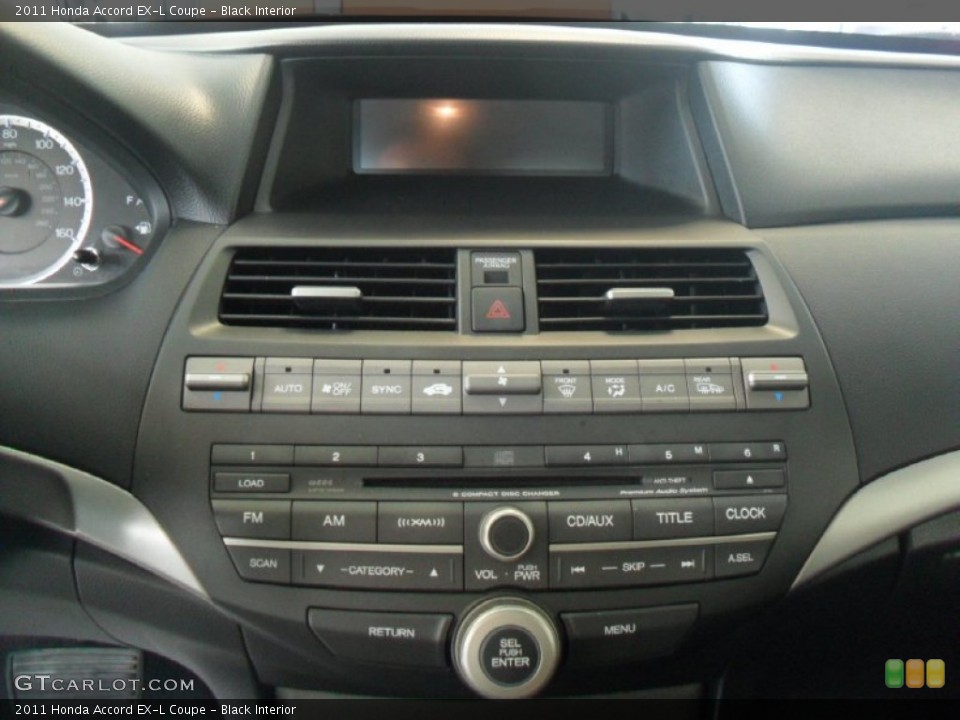 Black Interior Controls for the 2011 Honda Accord EX-L Coupe #54069537