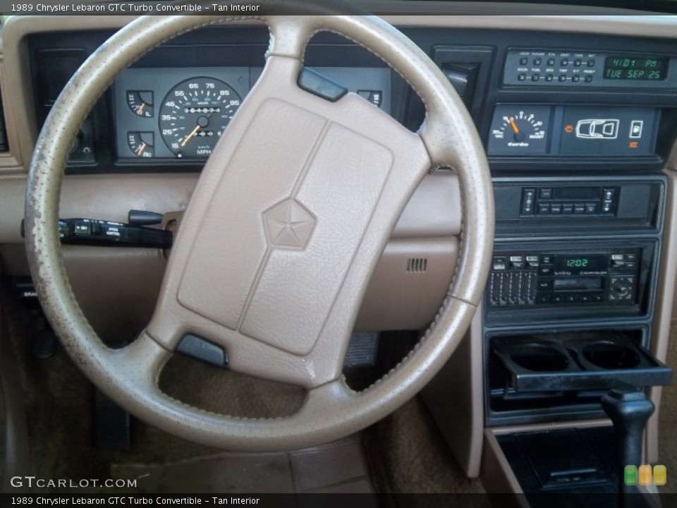 Tan Interior Steering Wheel For The 1989 Chrysler Lebaron