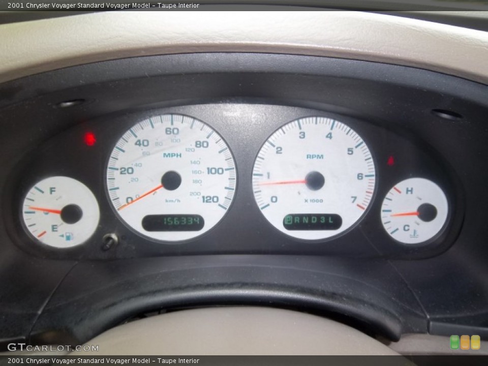 Taupe Interior Gauges for the 2001 Chrysler Voyager  #54071733