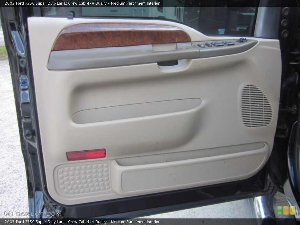Medium Parchment Interior Door Panel for the 2003 Ford F350 Super Duty Lariat Crew Cab 4x4 Dually #54072770