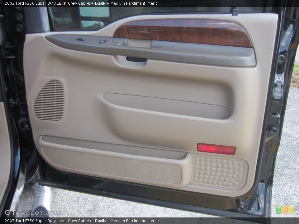 Medium Parchment Interior Door Panel for the 2003 Ford F350 Super Duty Lariat Crew Cab 4x4 Dually #54072777
