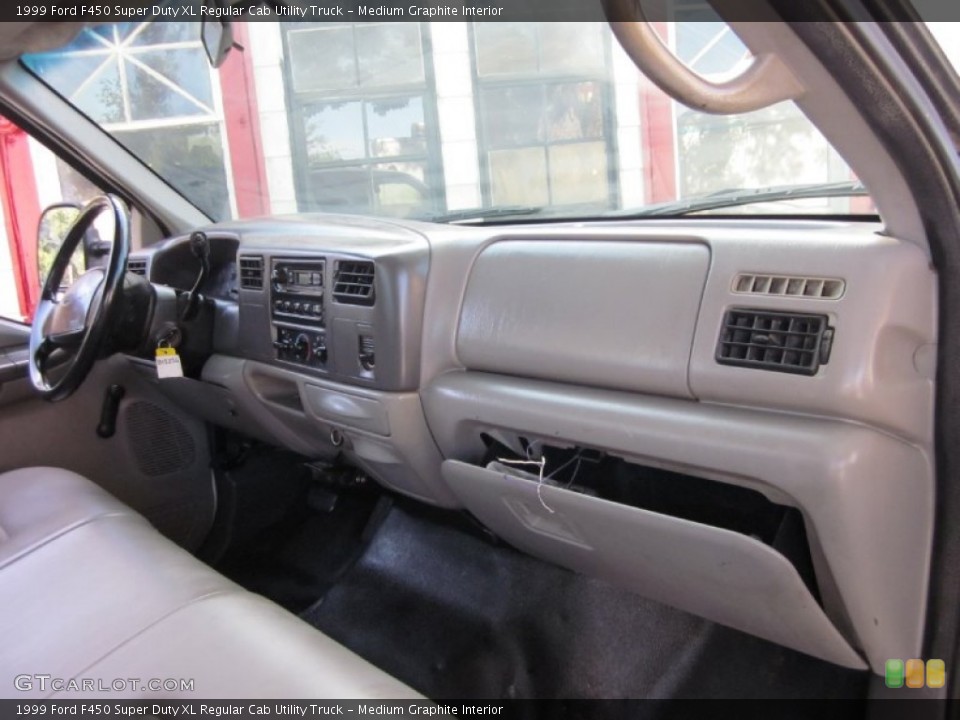 Medium Graphite Interior Dashboard for the 1999 Ford F450 Super Duty XL Regular Cab Utility Truck #54073668
