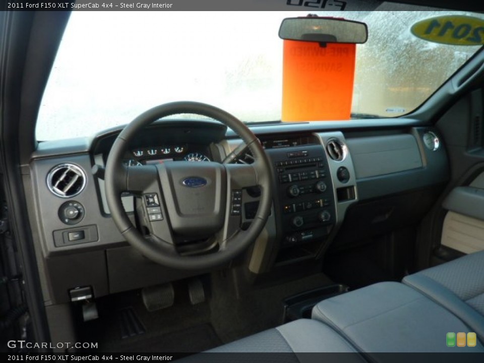 Steel Gray Interior Dashboard for the 2011 Ford F150 XLT SuperCab 4x4 #54075627