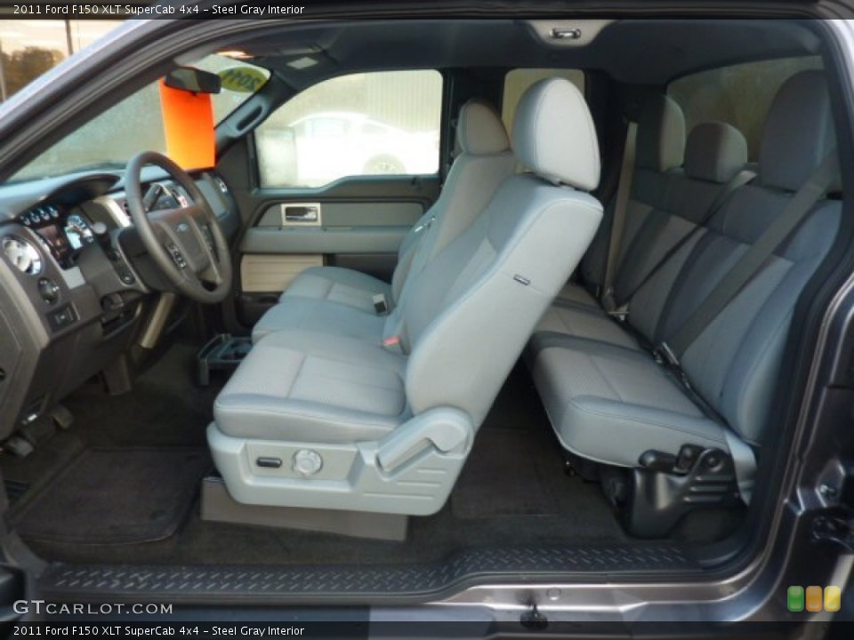Steel Gray Interior Photo for the 2011 Ford F150 XLT SuperCab 4x4 #54075645