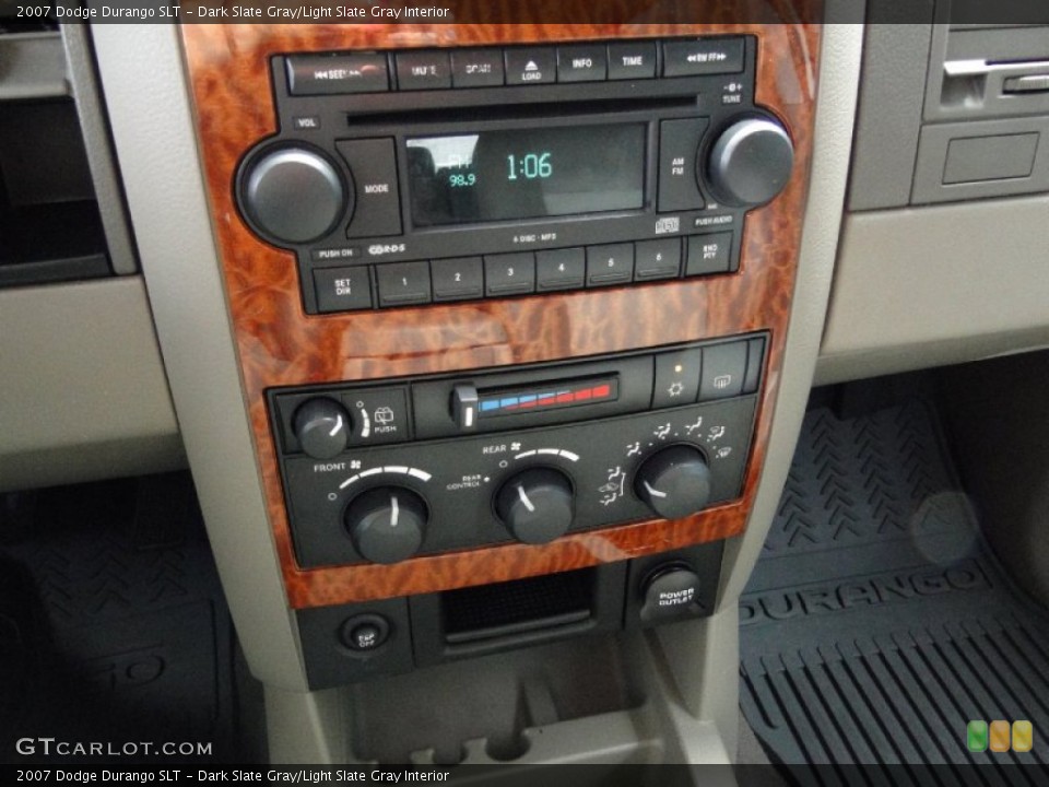 Dark Slate Gray/Light Slate Gray Interior Controls for the 2007 Dodge Durango SLT #54075762
