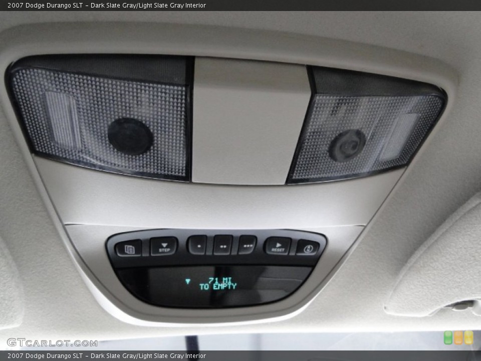 Dark Slate Gray/Light Slate Gray Interior Controls for the 2007 Dodge Durango SLT #54075771